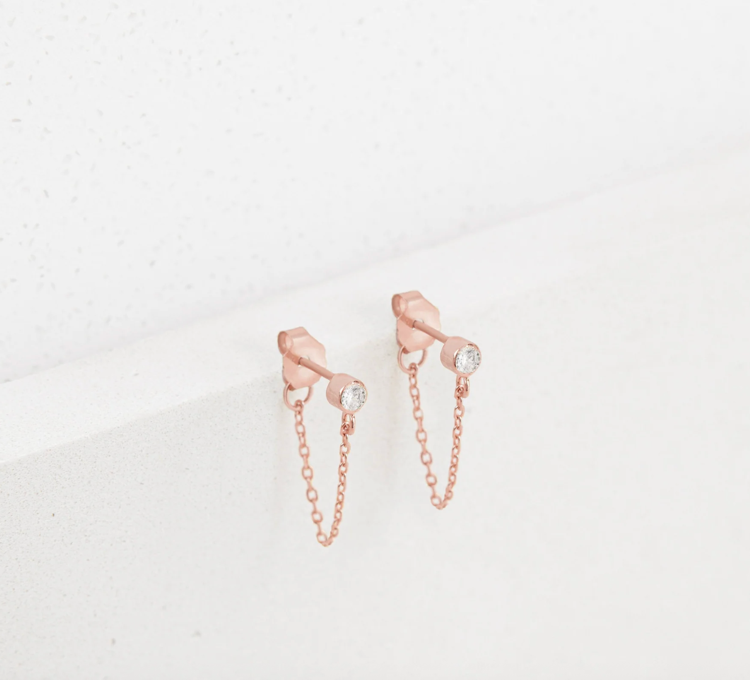 Birthstone Chain Studs