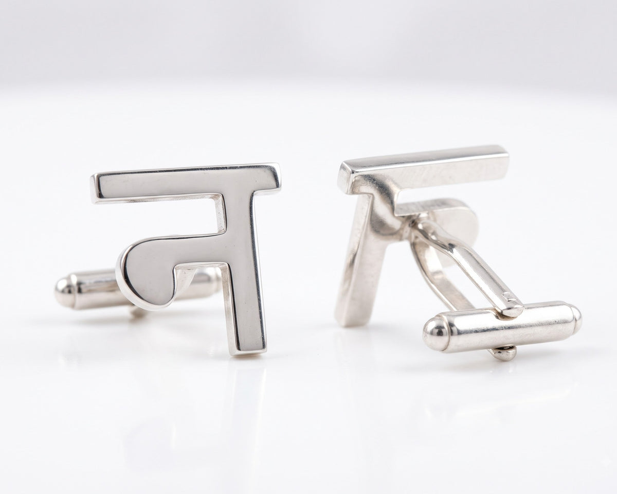 Hindi Letter Cufflink