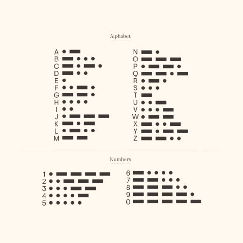 Morse code Necklace