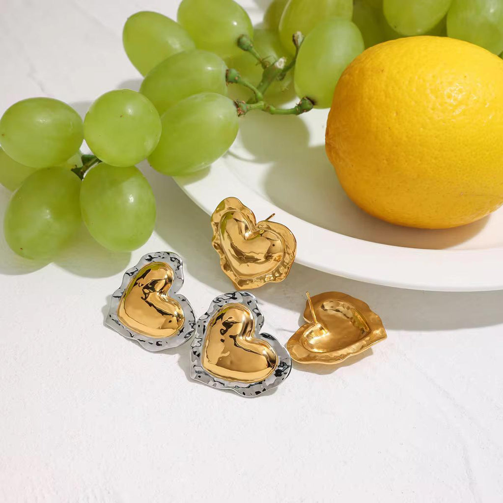 Bold Heart Earrings