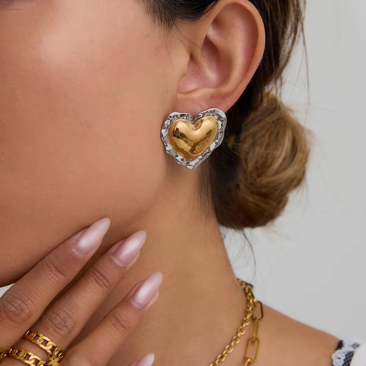 Bold Heart Earrings