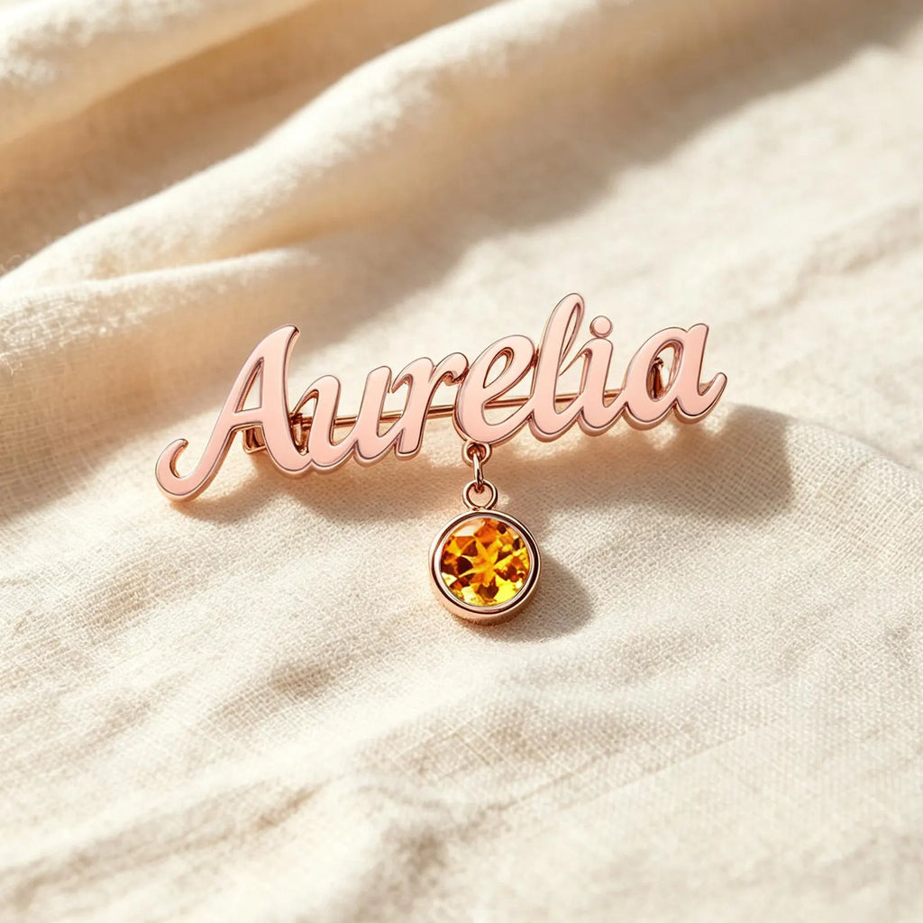 Name Birthstone Brooch