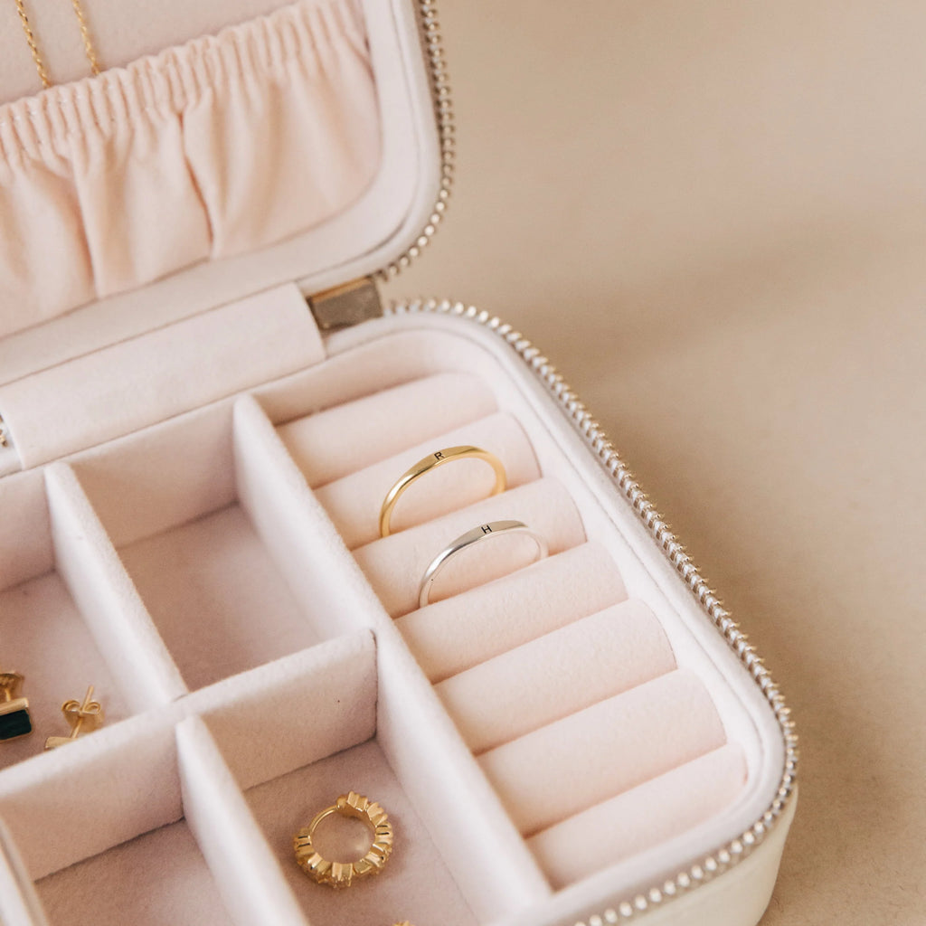 Dainty Initial Ring