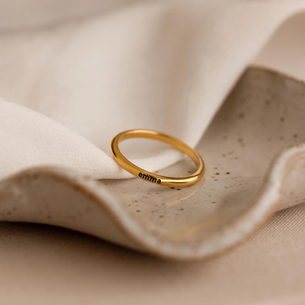 Tiny Name Ring