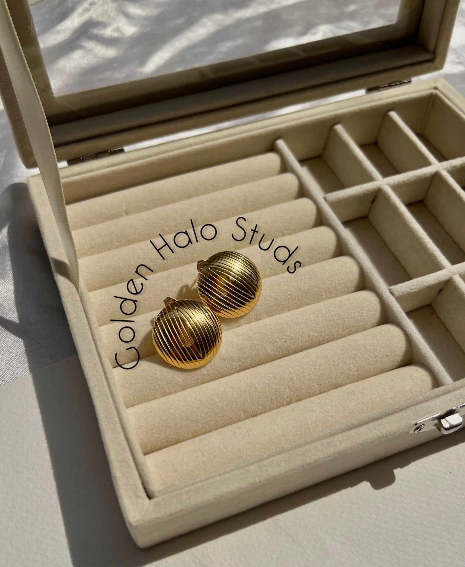 Golden Halo Studs