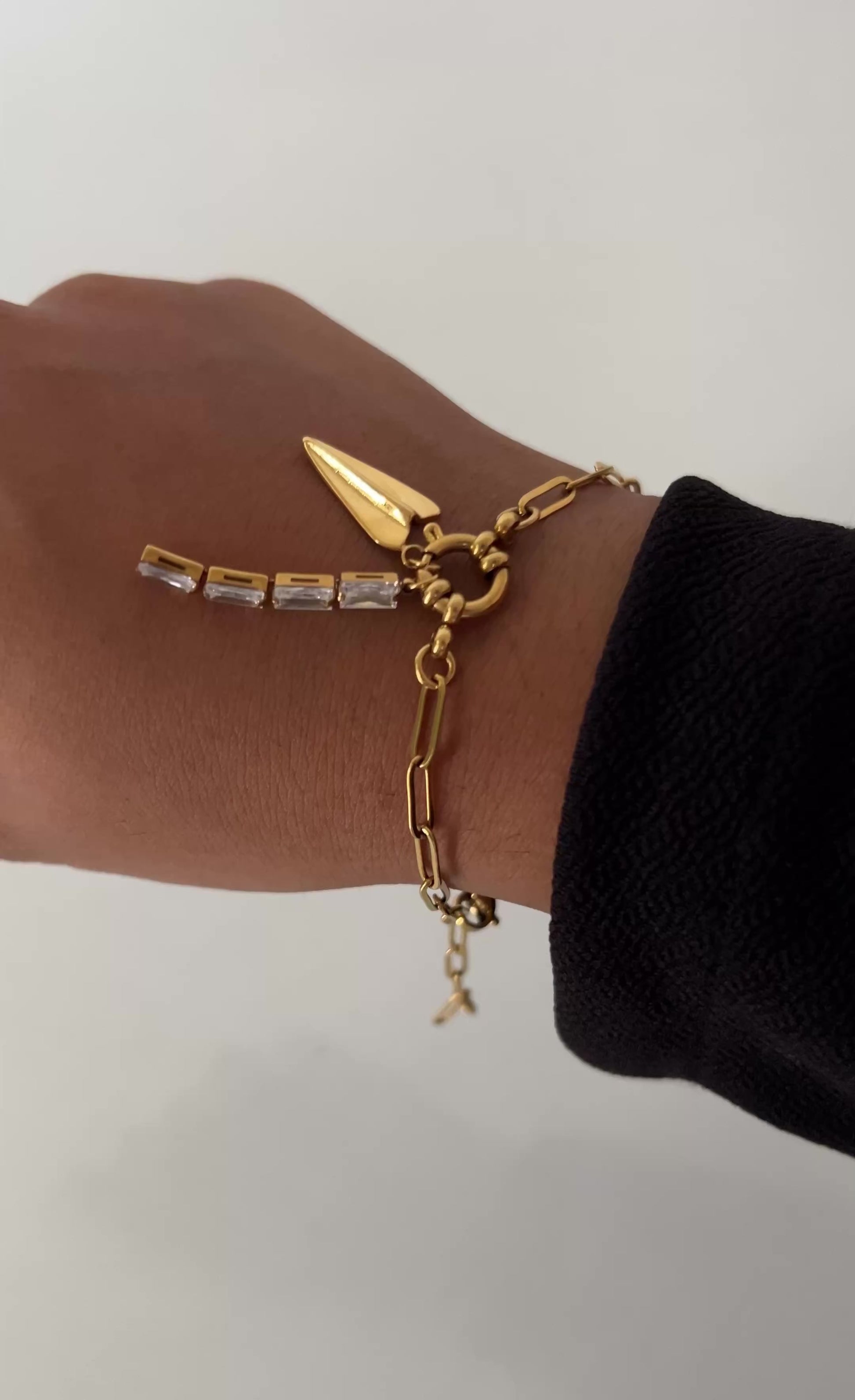 Zircon charm Bracelet