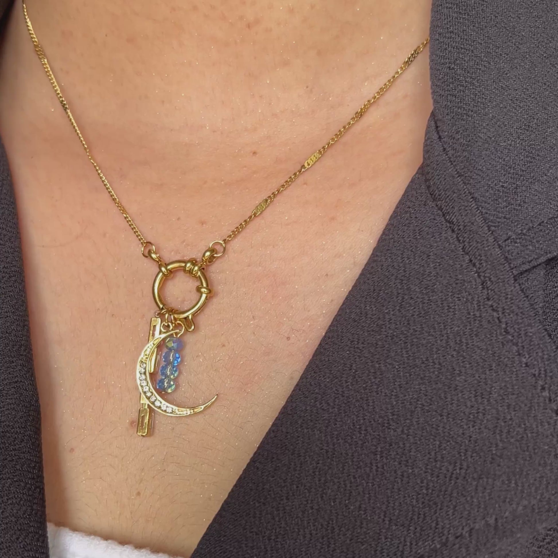 Sleek Charm Necklace