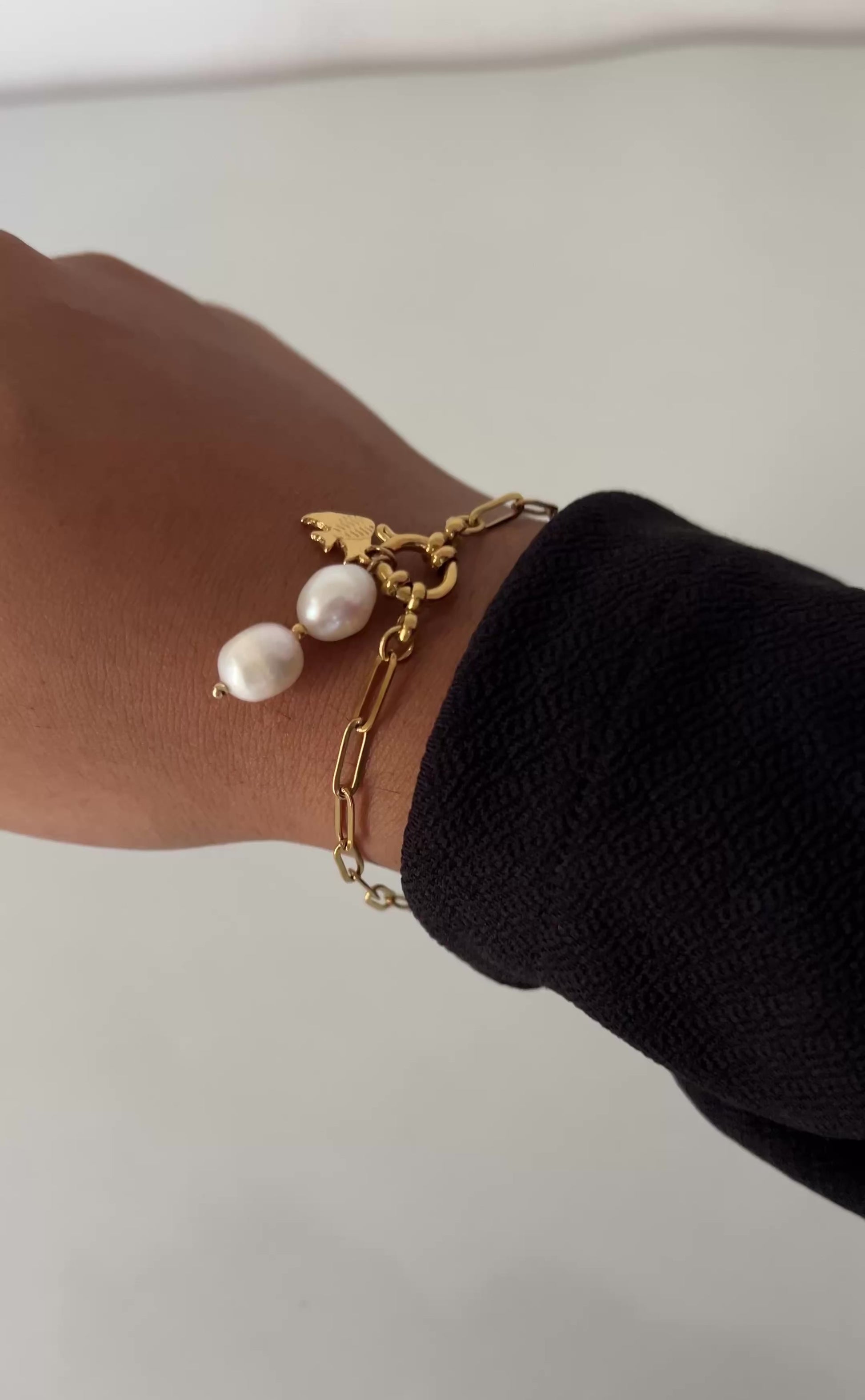Pearl Charm Bracelet